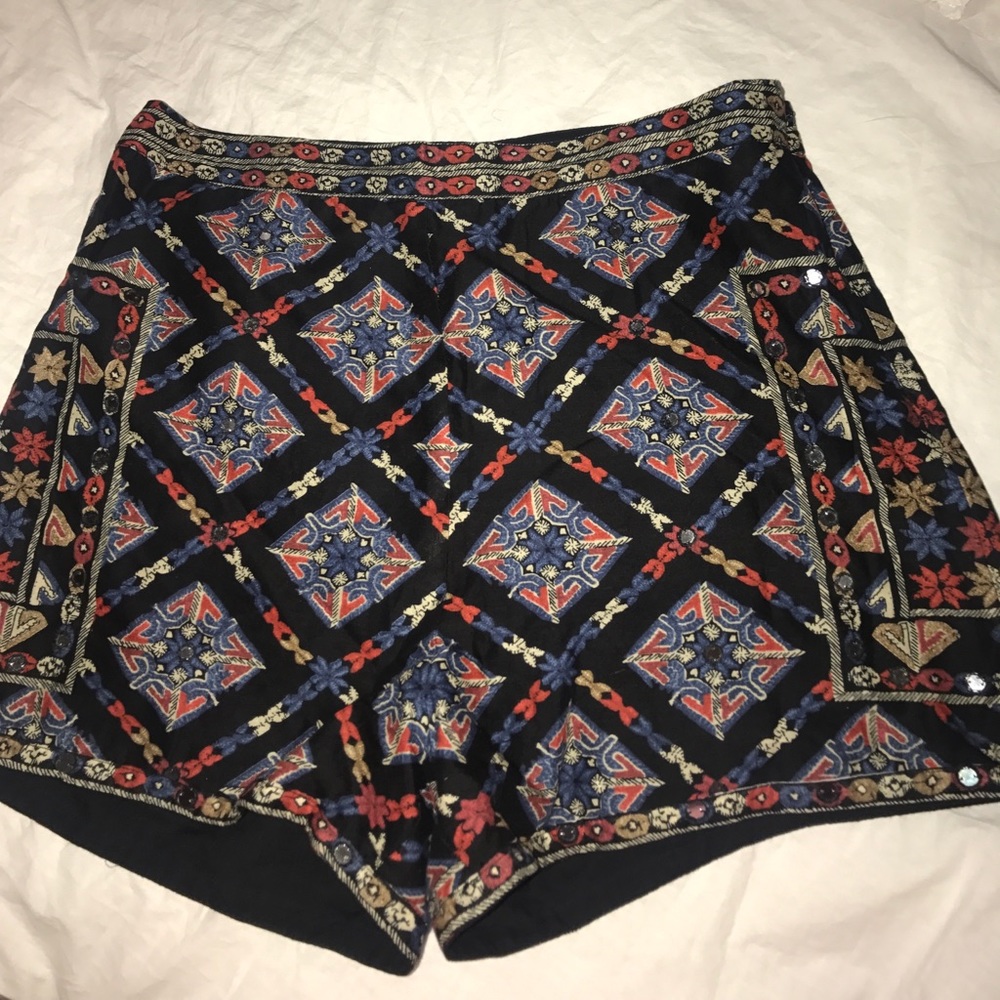 Printed Hollister Highwasted Shorts
