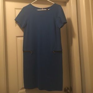 Blue scuba dress