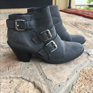 Grey ankle boots
