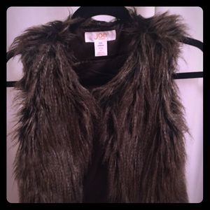 Joe Fresh faux fur vest