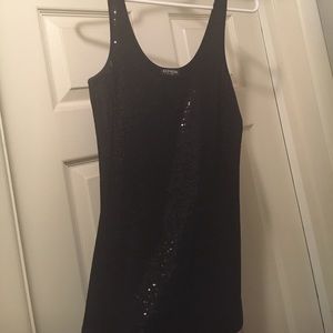 Black sequin tank top
