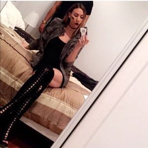 Over the knees high heel boots