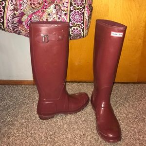 Burgundy Hunter Boots
