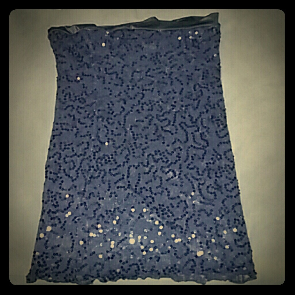 LBD sparkly , satin trim, little black dress