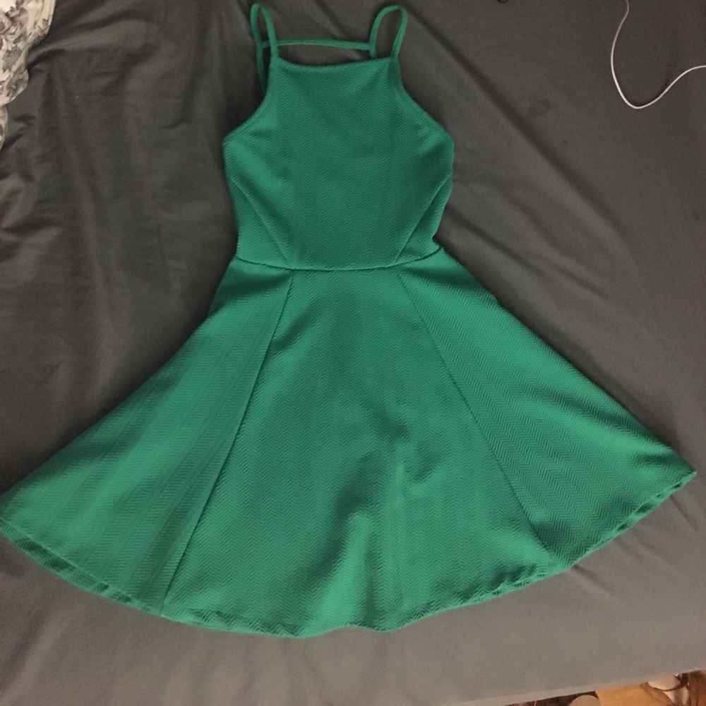 Mint halter skater skirt dress👗