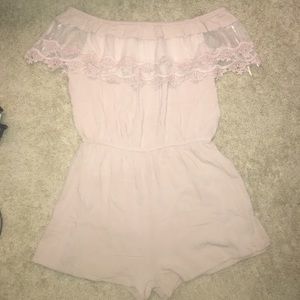 off the shoulder romper