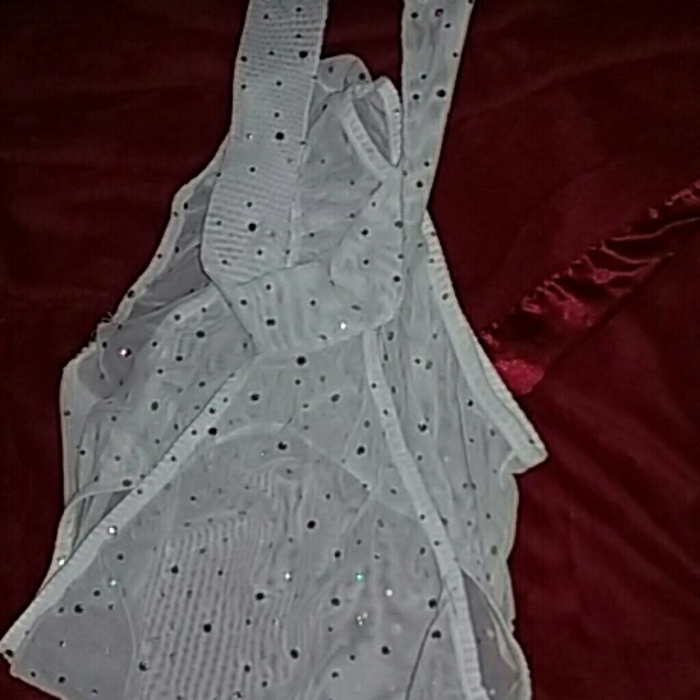 Transparent sparkly negligee