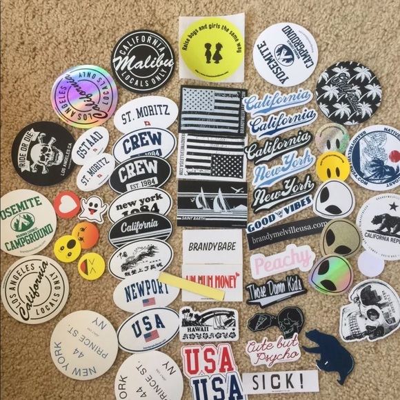 ❤️3 for $20❤️ 25 Brandy Melville Stickers - Picture 2 of 2