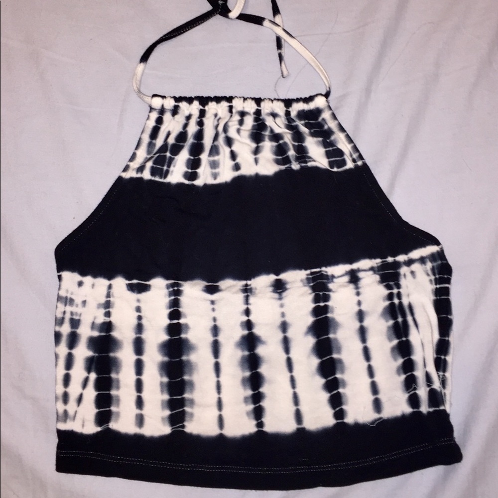 Forever 21 Tye dye high neck crop top