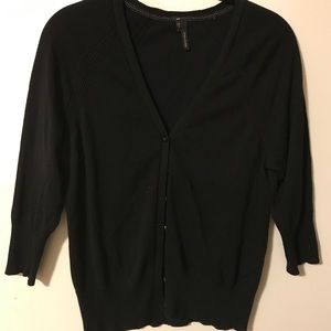 Maurice 3/4 Black Cardigan