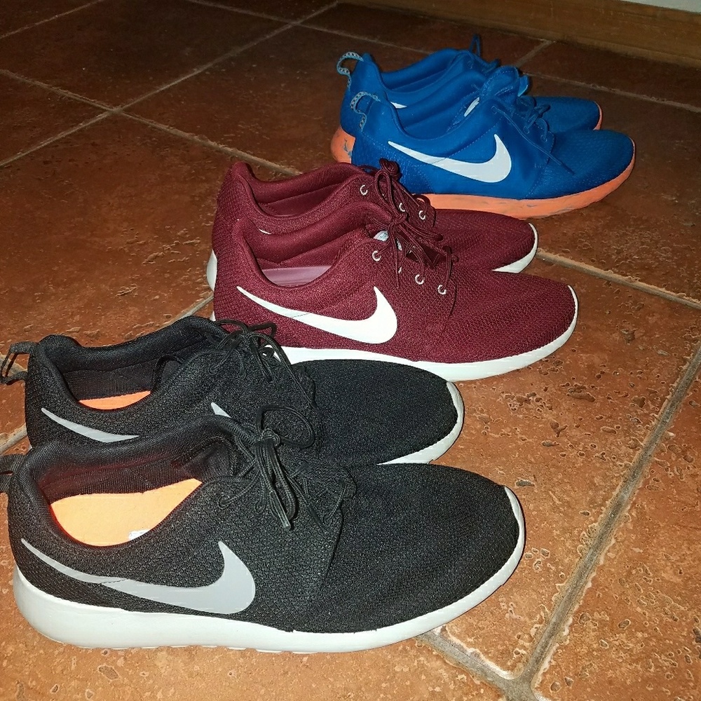 3 pairs Nike Roshe One Men's  (size 12)
