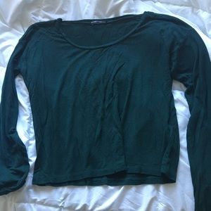 Dark green long sleeve brandy Melville shirt