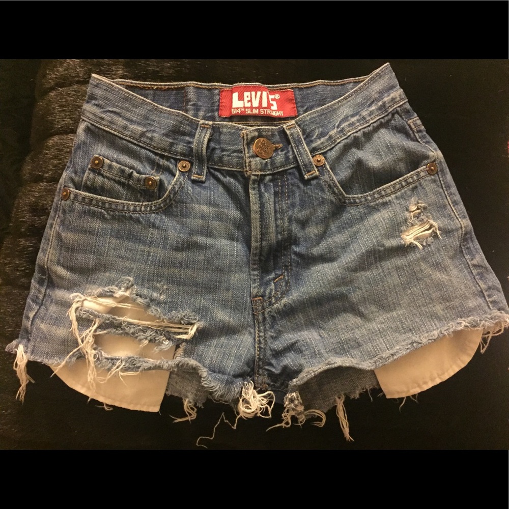Levi Distressed Shorts