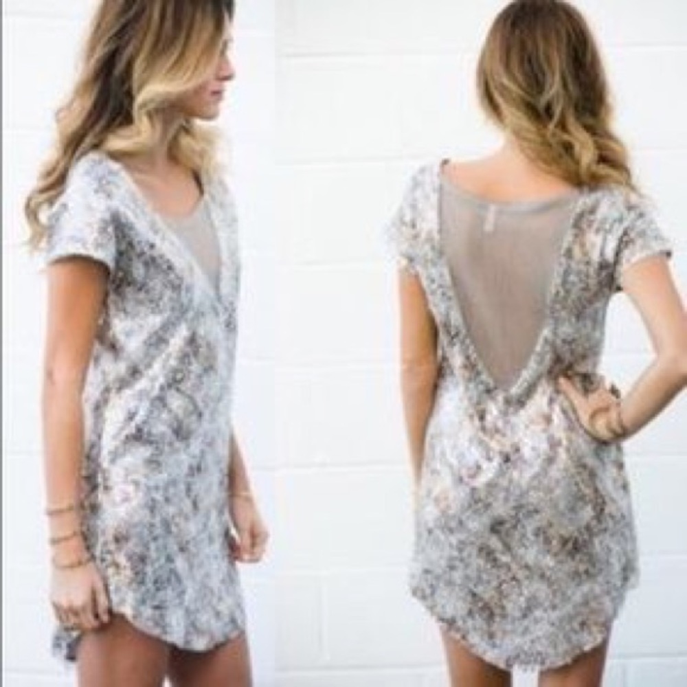 SALE Cute Free People Shattered Glass Party Dress!