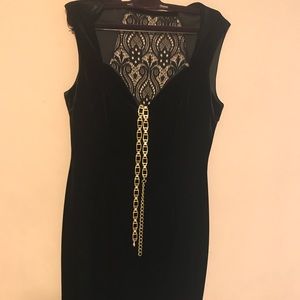 Velvet black dress