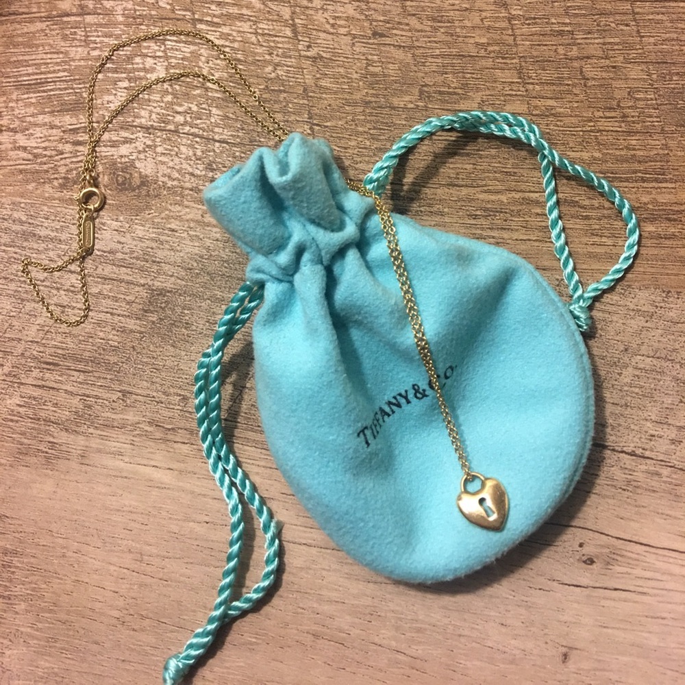 Authentic Tiffany & Co 18k yellow gold necklace