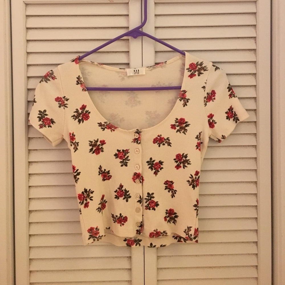 Brandy floral crop top