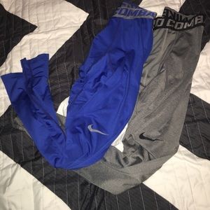 2 Pair Nike Pro Combat Compression Tights Full