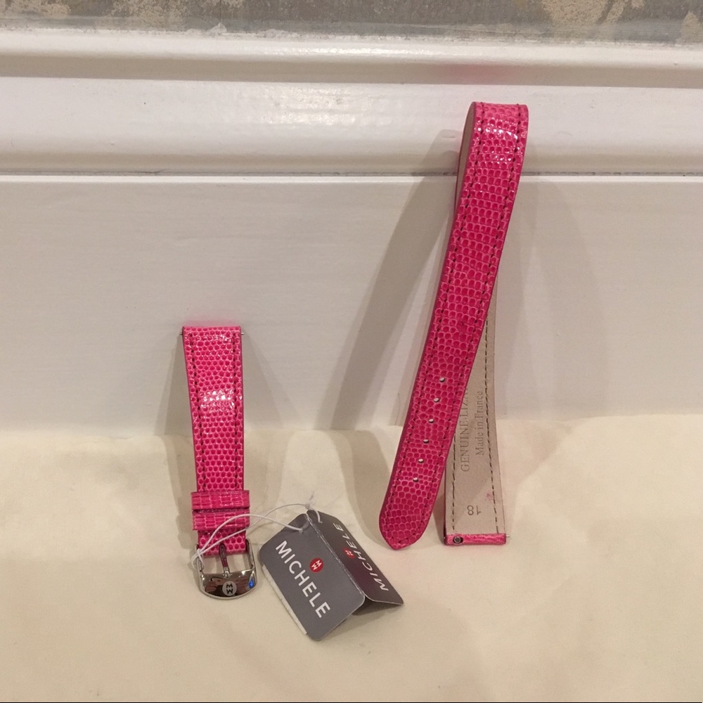 Michele Genuine Lizard Watch Band NWT size 18
