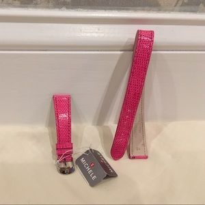 Michele Genuine Lizard Watch Band NWT size 18
