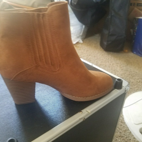 tan booties - Picture 3 of 3
