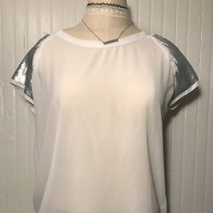White Chiffon Top