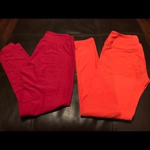 Lularoe OS Leggings two pair