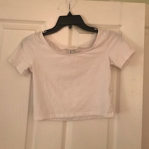 White crop top