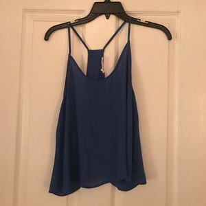 Blue Racerback tank top