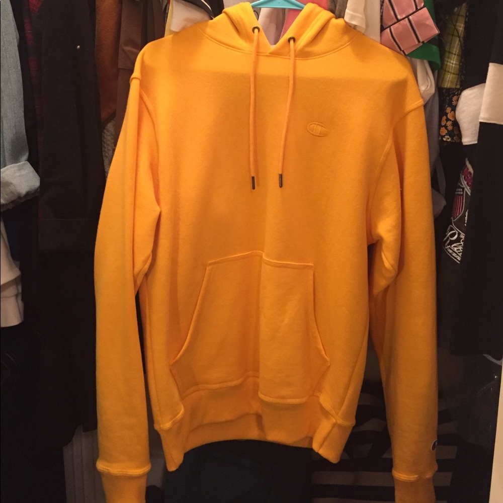 Champion hoodie sweatshirt yellow