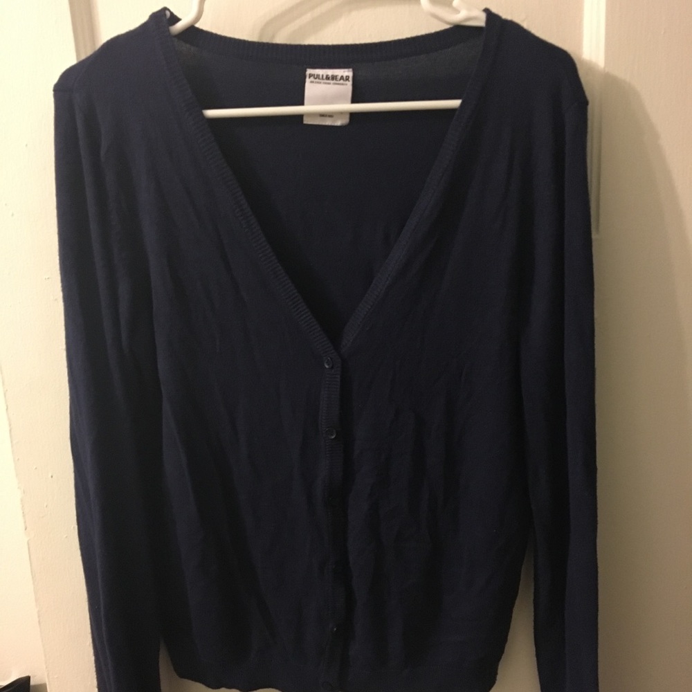 Dark blue cardigan