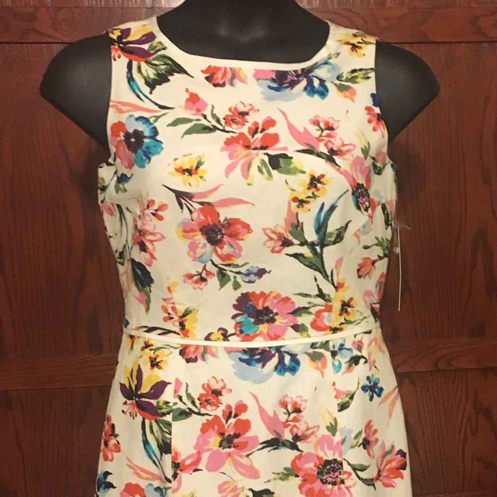 Tahari Levine, 55% Linen, 45% Rayon, lined.