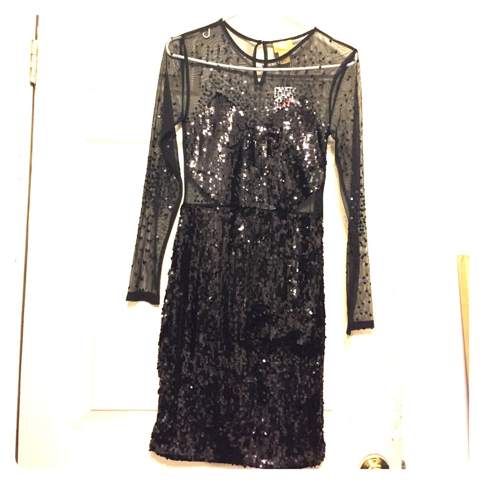 Sequin see through dress