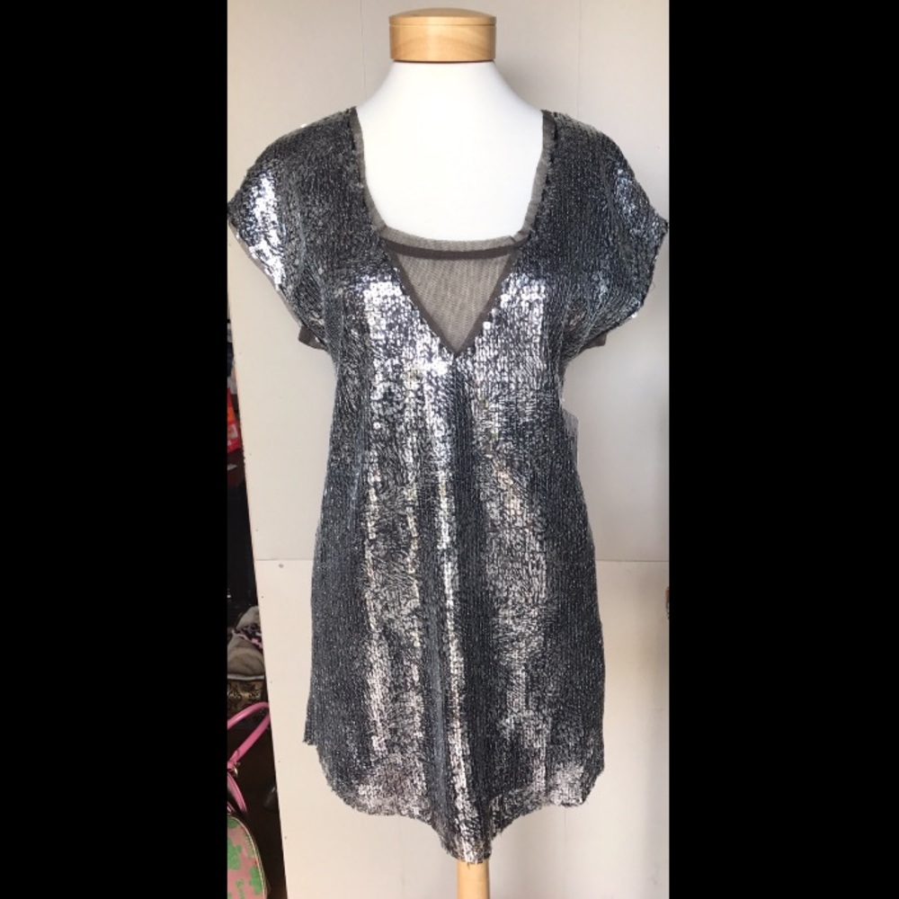 SALE Hot Free People Shattered Glass Sequin Dress