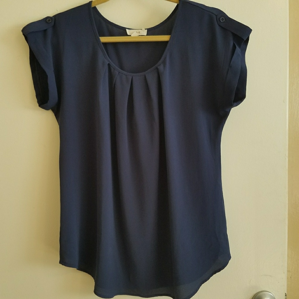 MINE Navy Blue Top