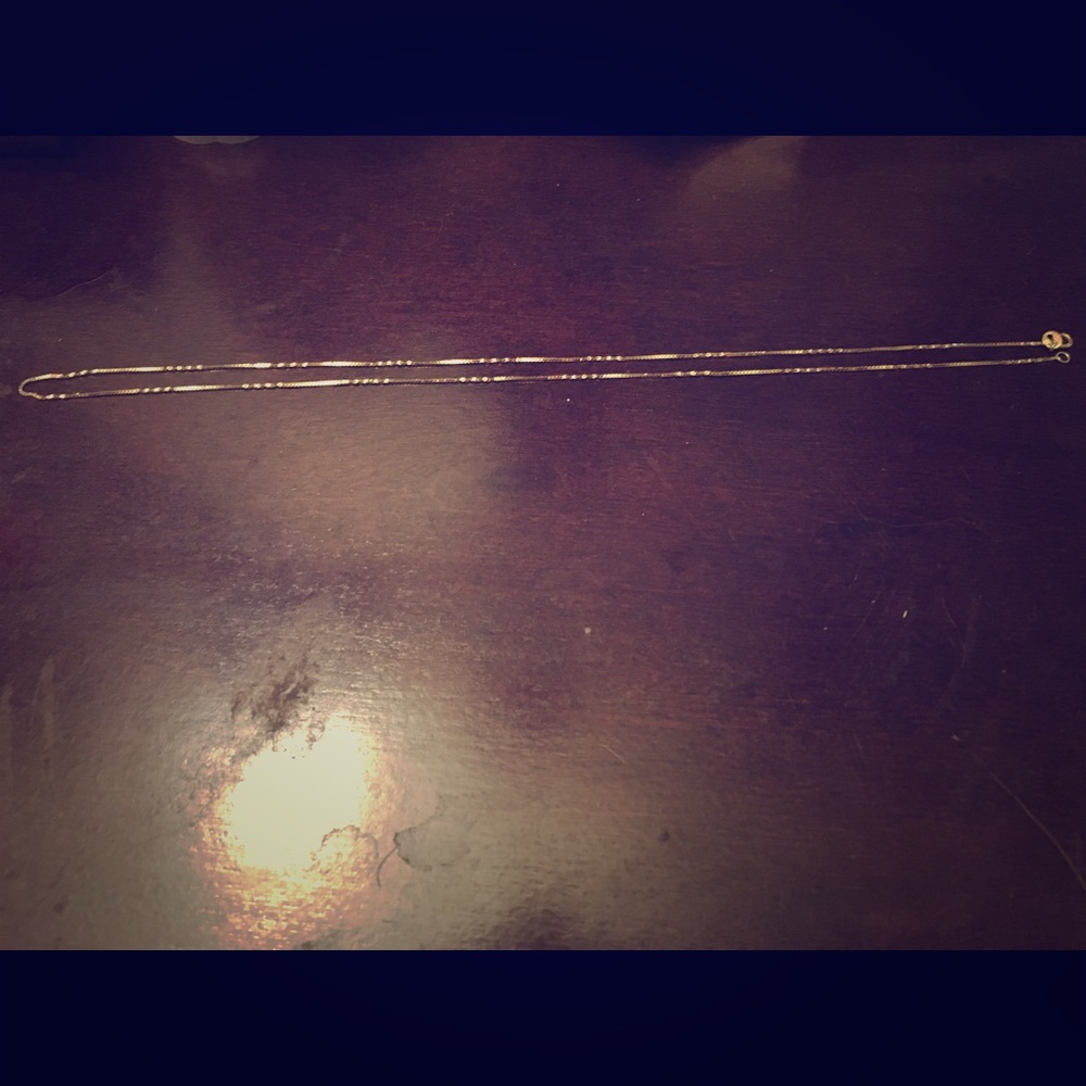 14k gold dainty necklace