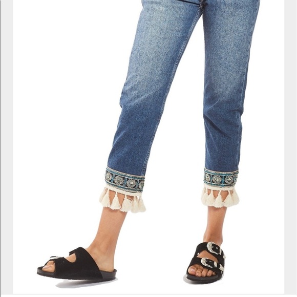tassel hem jeans
