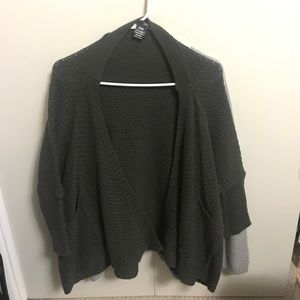 Olive green cardigan