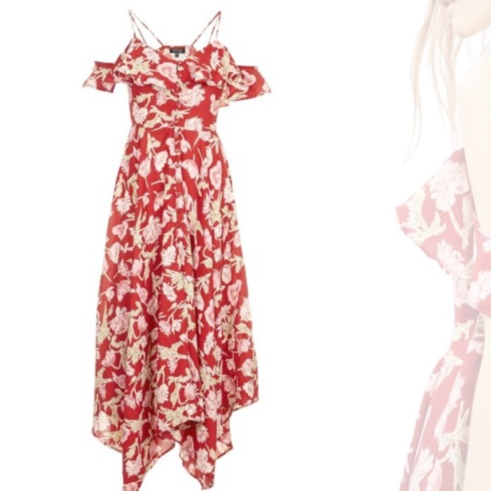 Floral Off The Shoulder Maxi Dress