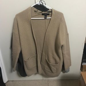 Cute chunky taupe cardigan