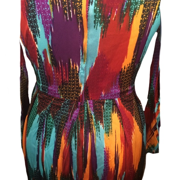 1970's Vintage Belted Dress - Picture 4 of 5