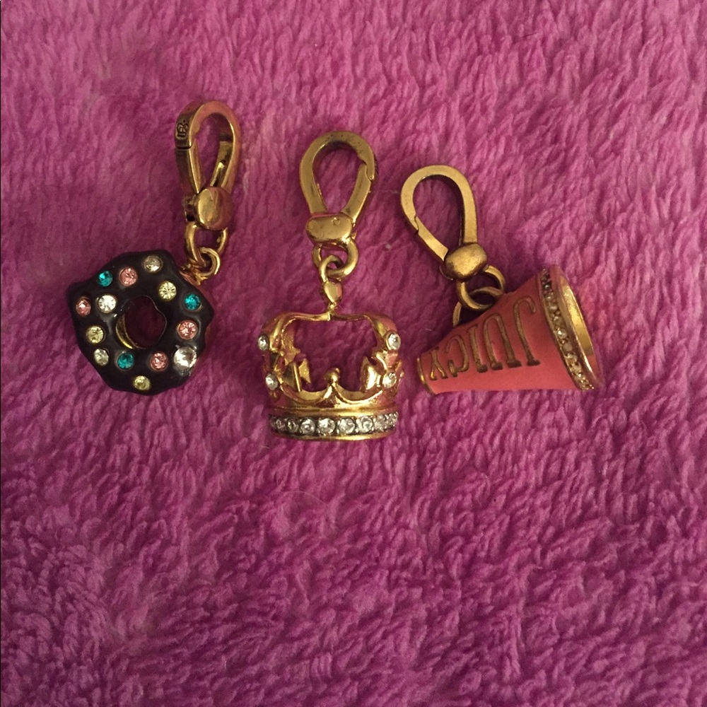 Pack of three gold juicy charms!