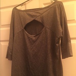 Gray athletic top