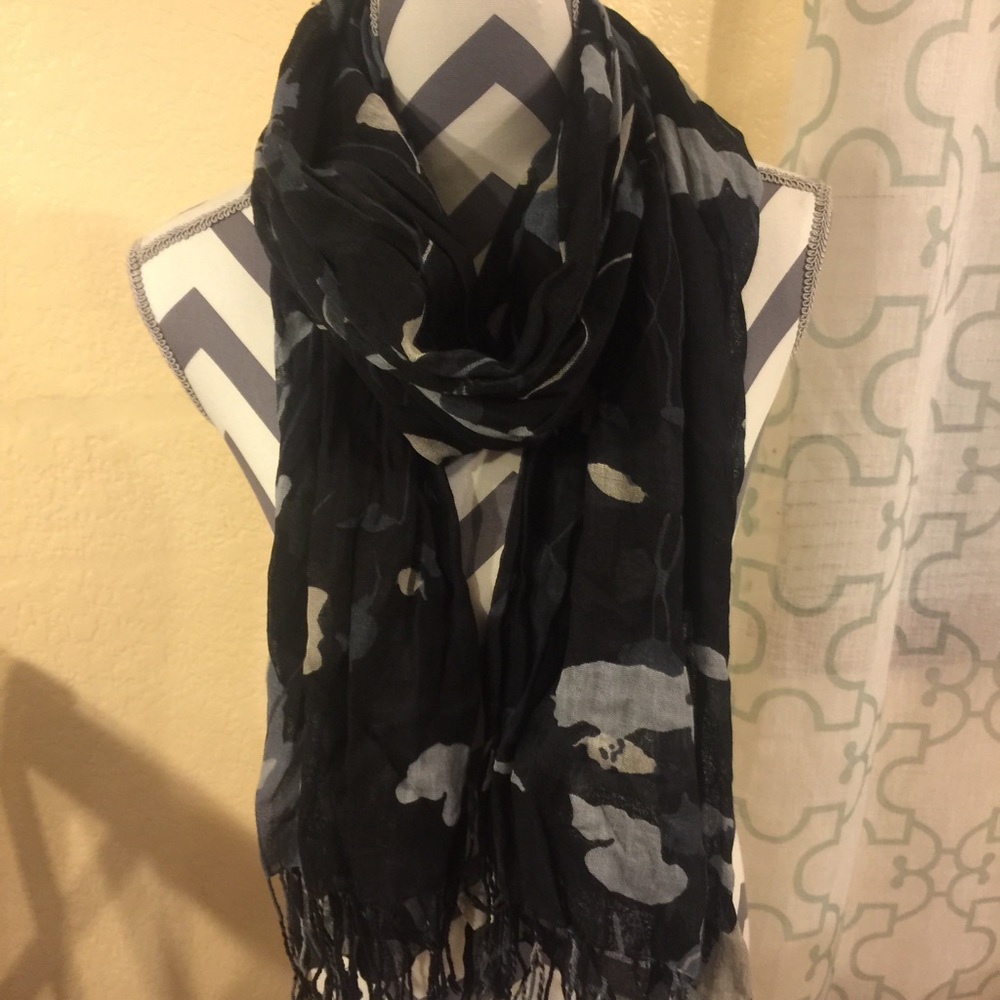 Blue & black scarf