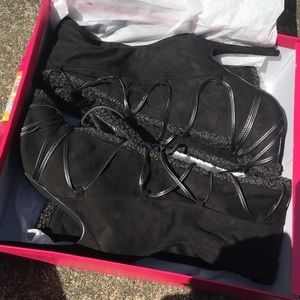 Black Knee High Boots