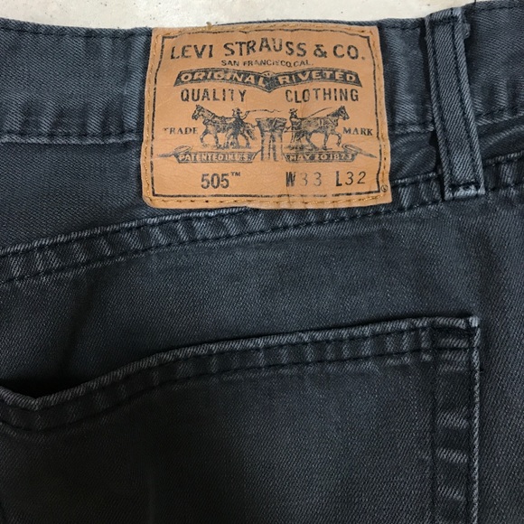 Gray Levi's 505 Jeans - Picture 2 of 7