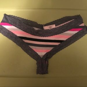 Victoria's Secret cotton and lace bikini panties.