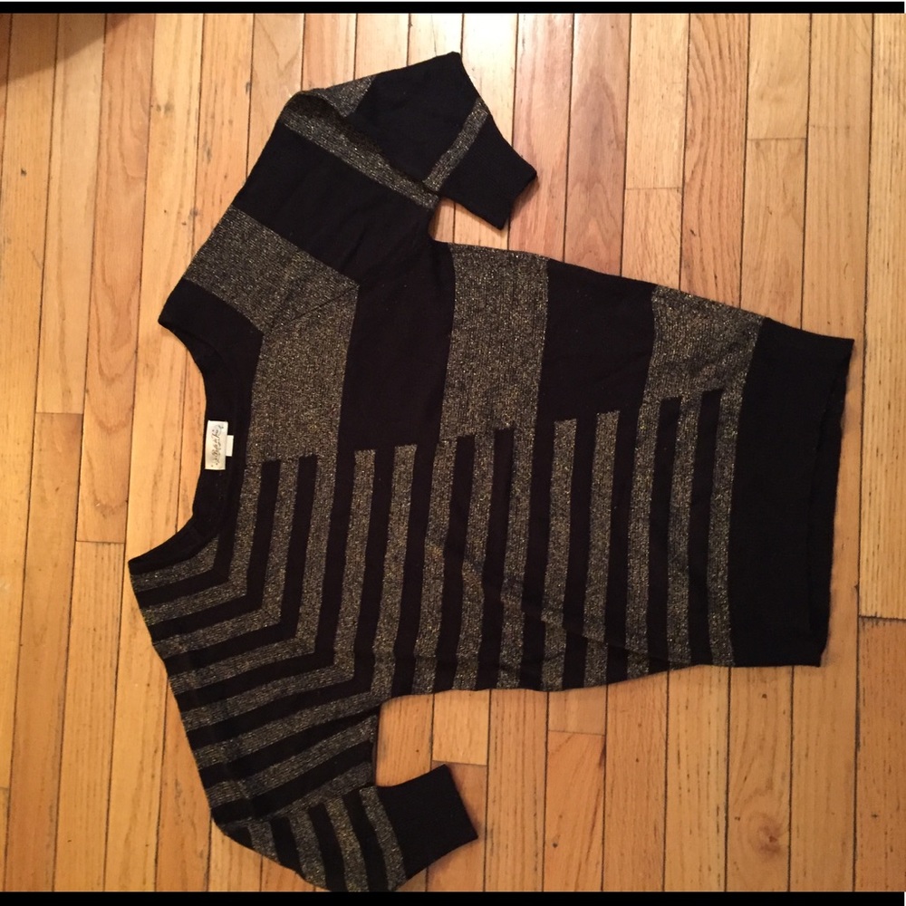 Black and gold sweater