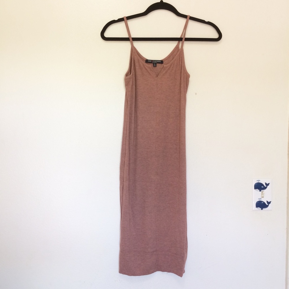 One Clothing Ribbed Bodycon Slip Dress - Picture 2 of 4