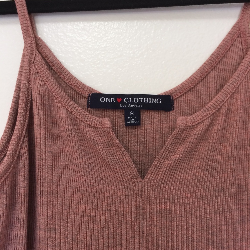 One Clothing Ribbed Bodycon Slip Dress - Picture 3 of 4